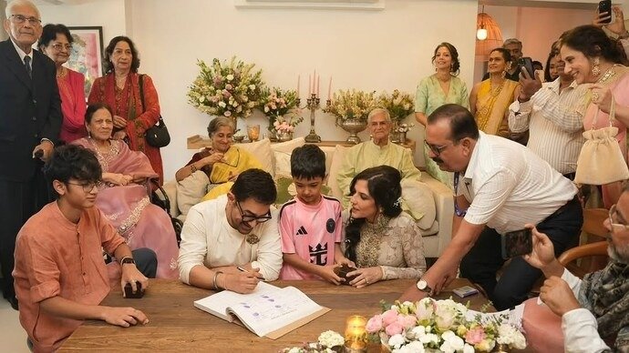 Aamir Khan तीसरी बार शादी के बंधन में बंधे , सामने आयी तस्वीरें